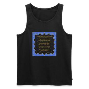 Dream ByRino - Männer Premium Bio Tank Top - Schwarz - Vorne - AI Model Male 178 light (178cm)