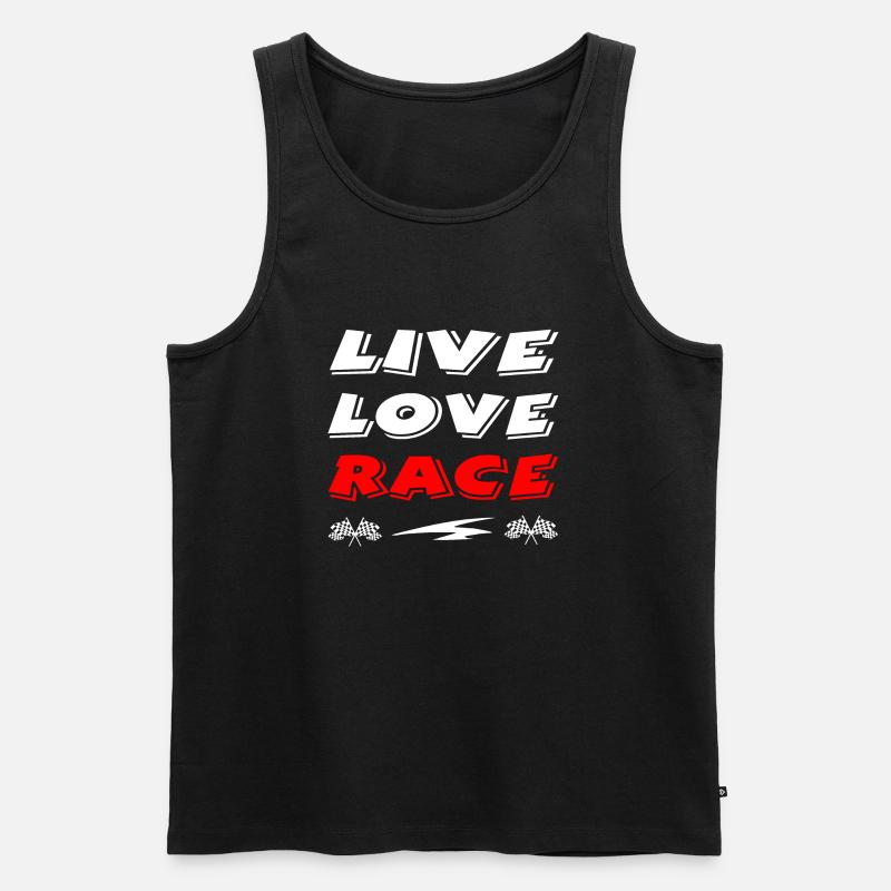 Auto - Männer Premium Bio Tank Top - Schwarz