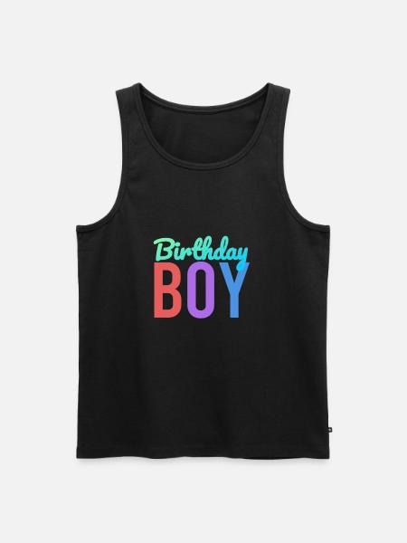 Birthday boy - Men's Premium Organic Tank Top - black