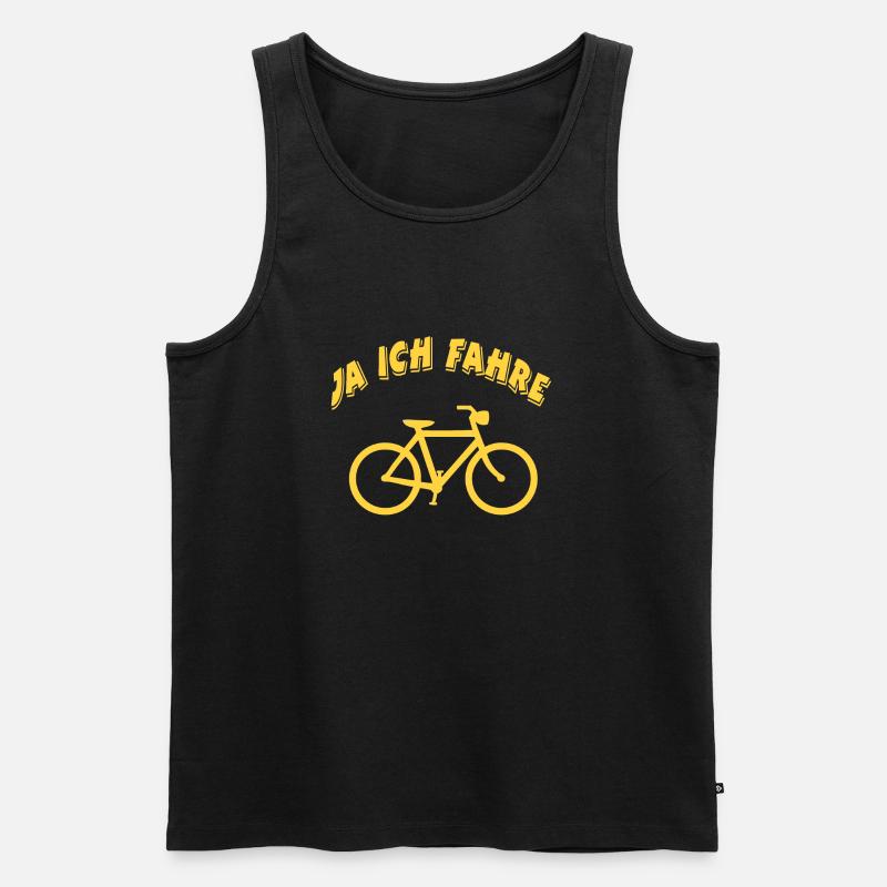 Fahrrad - Männer Premium Bio Tank Top - Schwarz