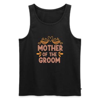 Mutter des Bräutigams-Hochzeit-Brauts - Männer Premium Bio Tank Top - Schwarz - Vorne - AI Model Male 178 light (178cm)
