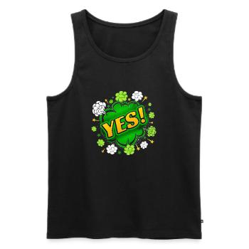 yes sing funny no girl feminism apply always - Men's Premium Organic Tank Top - black - Front - Michal (187cm)