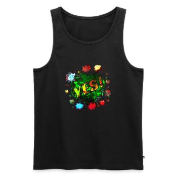 yes sing funny no girl feminism apply always - Men's Premium Organic Tank Top - black - Front - Michal (187cm)