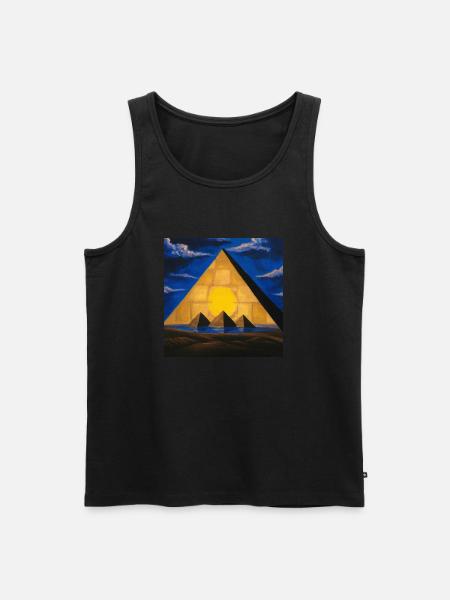 Great Pyramid - Men's Premium Organic Tank Top - black
