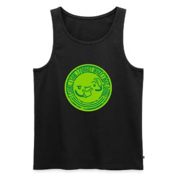 I came saw forget - Men's Premium Organic Tank Top - black - Front - AI Model Male 178 light (178cm)