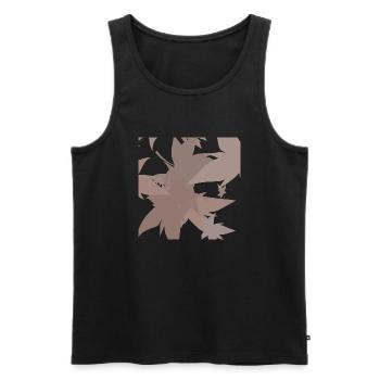 herbstblätter - Männer Premium Bio Tank Top - Schwarz - Vorne - Michal (187cm)