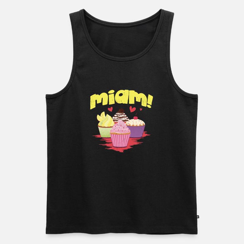 Leckere Cupcakes! - Männer Premium Bio Tank Top - Schwarz