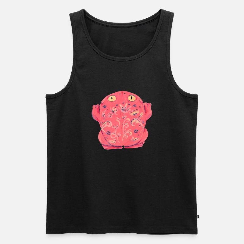 Frog Toad Salmon - Men's Premium Organic Tank Top - black
