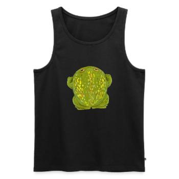 Frog Toad grass green - Men's Premium Organic Tank Top - black - Front - AI Model Male 178 light (178cm)