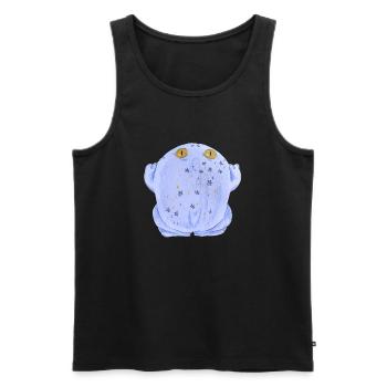 Frog toad in pastel - Men's Premium Organic Tank Top - black - Front - AI Model Male 178 light (178cm)