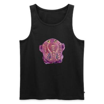 Purple Kröte - Männer Premium Bio Tank Top - Schwarz - Vorne - Michal (187cm)