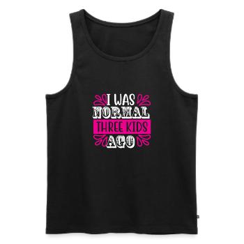 Mumie - Männer Premium Bio Tank Top - Schwarz - Vorne - AI Model Male 178 light (178cm)