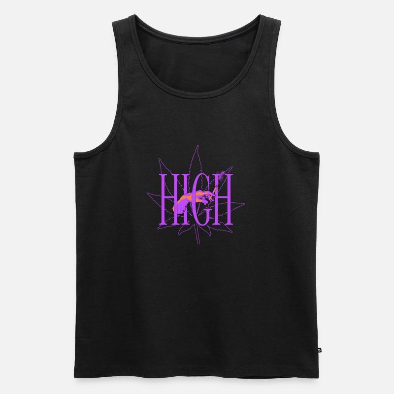 High like Da Vinci - Männer Premium Bio Tank Top - Schwarz