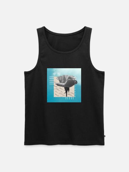 Japanese - Men's Premium Organic Tank Top - black
