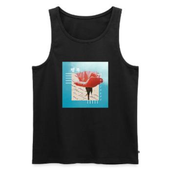 Koreanisch - Männer Premium Bio Tank Top - Schwarz - Vorne - Michal (187cm)