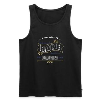 gift baking gift geek happy pastry christen - Männer Premium Bio Tank Top - Schwarz - Vorne - AI Model Male 178 light (178cm)