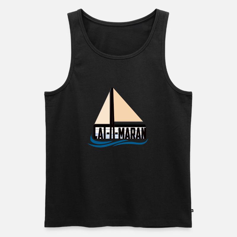 catAmaran - katAmaran - 3 - Männer Premium Bio Tank Top - Schwarz