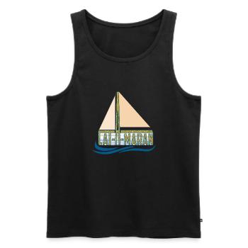 catAmaran - katAmaran - 2 - gold - Männer Premium Bio Tank Top - Schwarz - Vorne - AI Model Male 178 light (178cm)