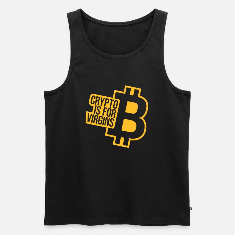 Crypto est pour les vierges - Débardeur bio Premium Homme - noir