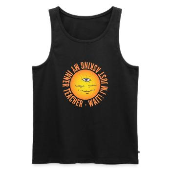 Troisième œil - 3ème œil drôle TShirt - Débardeur bio Premium Homme - noir - Devant - AI Model Male 178 light (178cm)