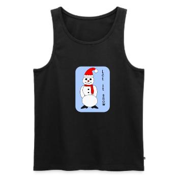Let it snow - Men's Premium Organic Tank Top - black - Front - Michal (187cm)