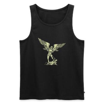Michael Erzengel Heiliger Christlicher Engel Heiliger Heiliger Snkt - Männer Premium Bio Tank Top - Schwarz - Vorne - AI Model Male 178 light (178cm)