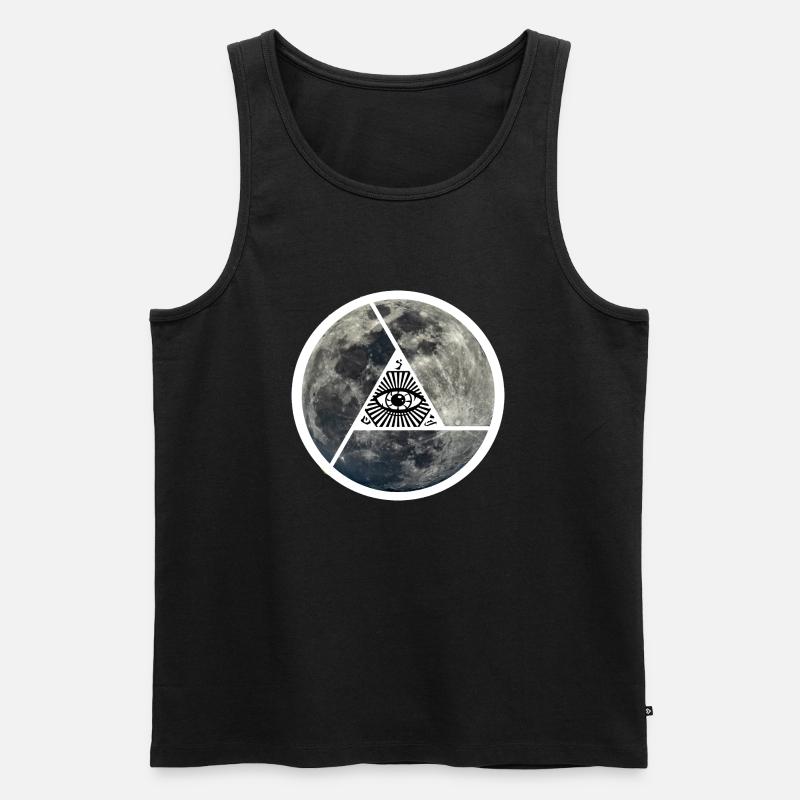 Moon Illumination Witch Power - Männer Premium Bio Tank Top - Schwarz
