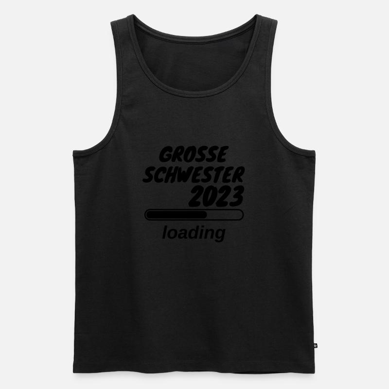 Große Schwester 2023 loading - Männer Premium Bio Tank Top - Schwarz