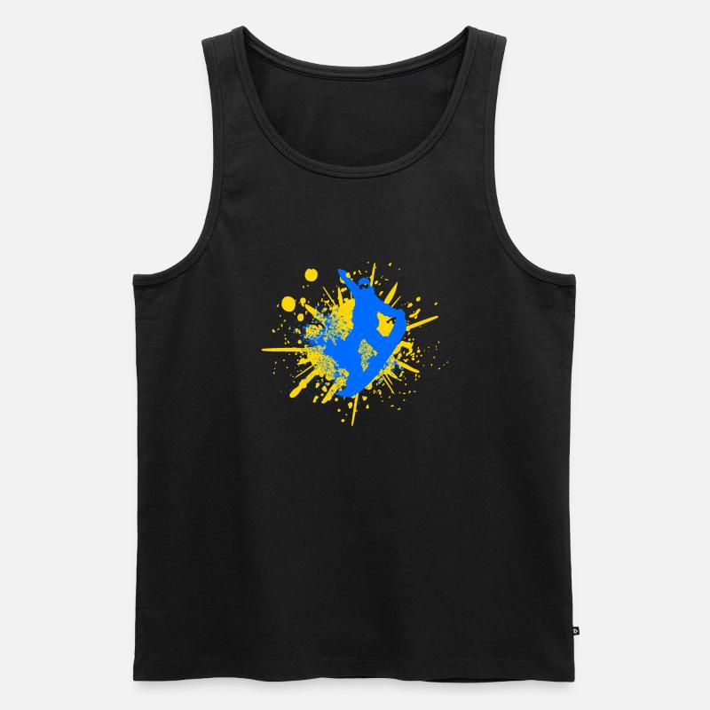 snowboard - Männer Premium Bio Tank Top - Schwarz