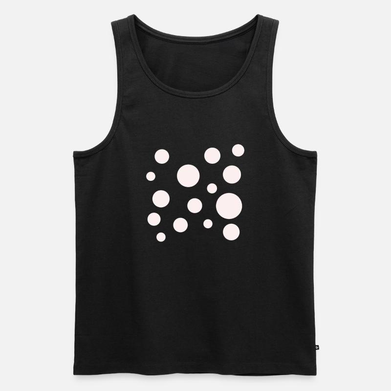 Dots - Männer Premium Bio Tank Top - Schwarz