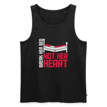 break her bed quote - Men's Premium Organic Tank Top - black - Front - Michal (187cm)