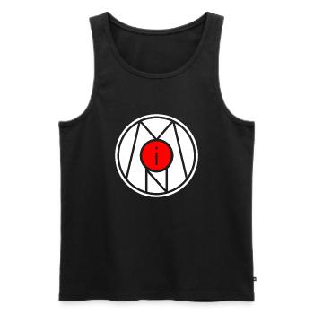 Moin Symbol - Männer Premium Bio Tank Top - Schwarz - Vorne - Michal (187cm)