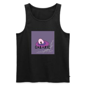 Galaxie - Männer Premium Bio Tank Top - Schwarz - Vorne - AI Model Male 178 light (178cm)