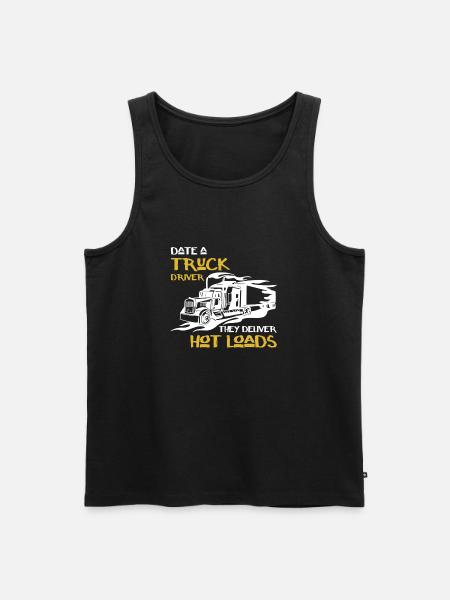 Date a Truck Driver - Men's Premium Organic Tank Top - black