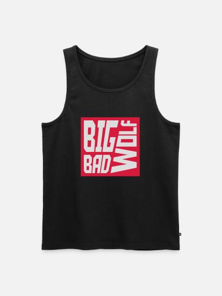big bad wolf quote - Men's Premium Organic Tank Top - black