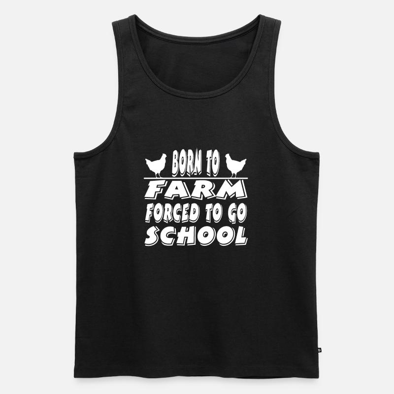 Bauernhof - Männer Premium Bio Tank Top - Schwarz