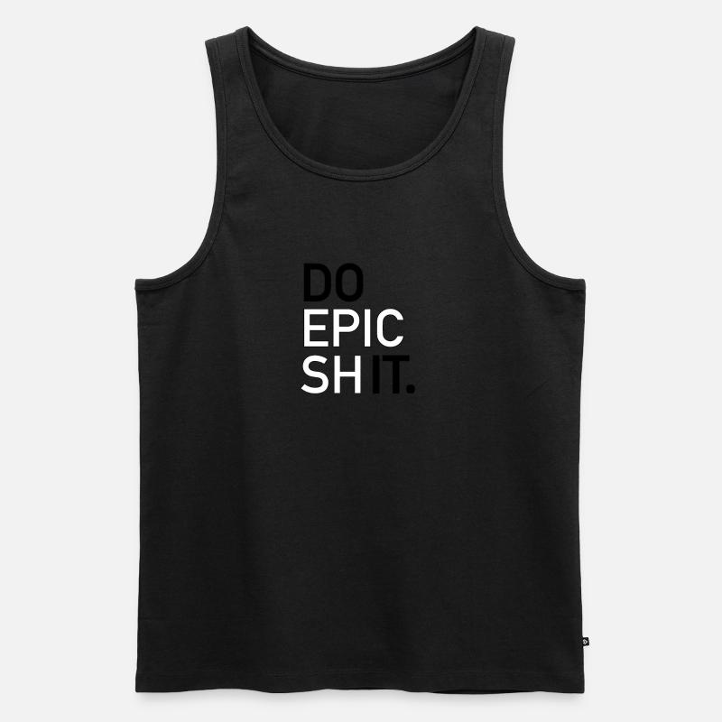 DO EPIC SHIT - Männer Premium Bio Tank Top - Schwarz