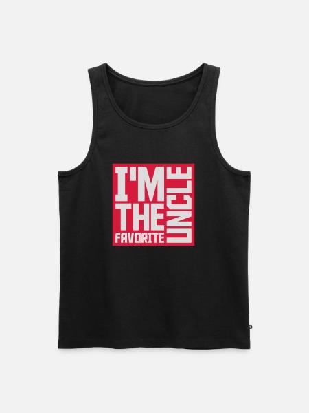 at The Favorite Uncle - Men's Premium Organic Tank Top - black