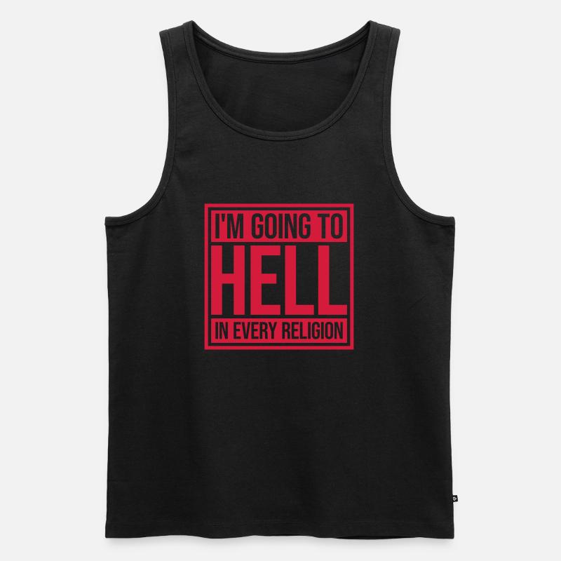 im going to hell - Männer Premium Bio Tank Top - Schwarz