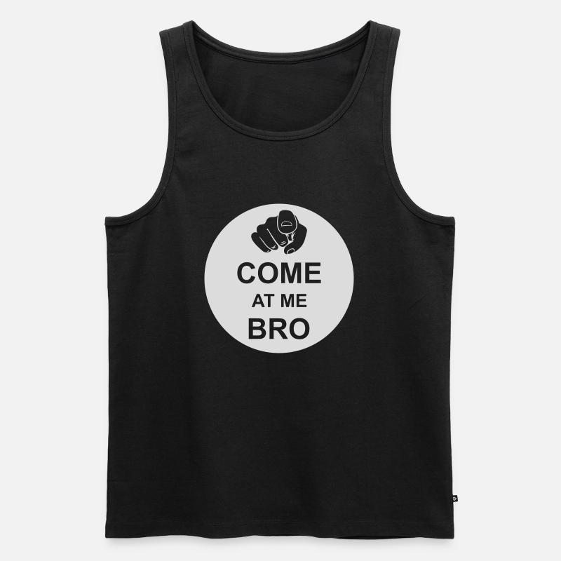 Viens à moi bro - Débardeur bio Premium Homme - noir