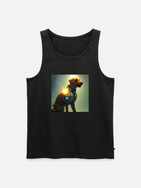 The Universe Dog - Men's Premium Organic Tank Top - black