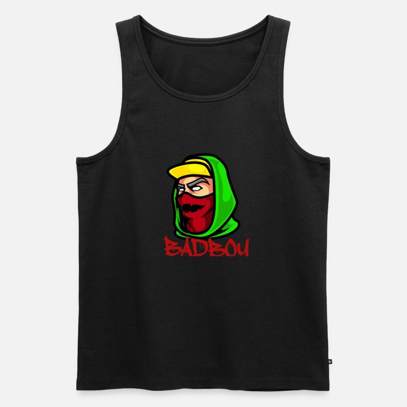 BADBOY Stil - Männer Premium Bio Tank Top - Schwarz