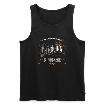 happy funny sayings astronomy planets joke - Männer Premium Bio Tank Top - Schwarz - Vorne - Michal (187cm)
