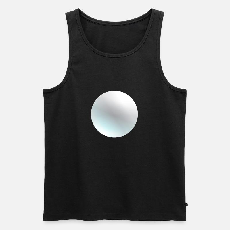Der Planet Pluto - Männer Premium Bio Tank Top - Schwarz