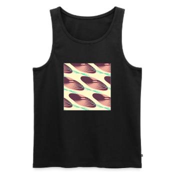 Graphic formats - Men's Premium Organic Tank Top - black - Front - AI Model Male 178 light (178cm)