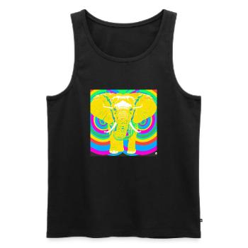 Elefant LGBTQ - Männer Premium Bio Tank Top - Schwarz - Vorne - Michal (187cm)