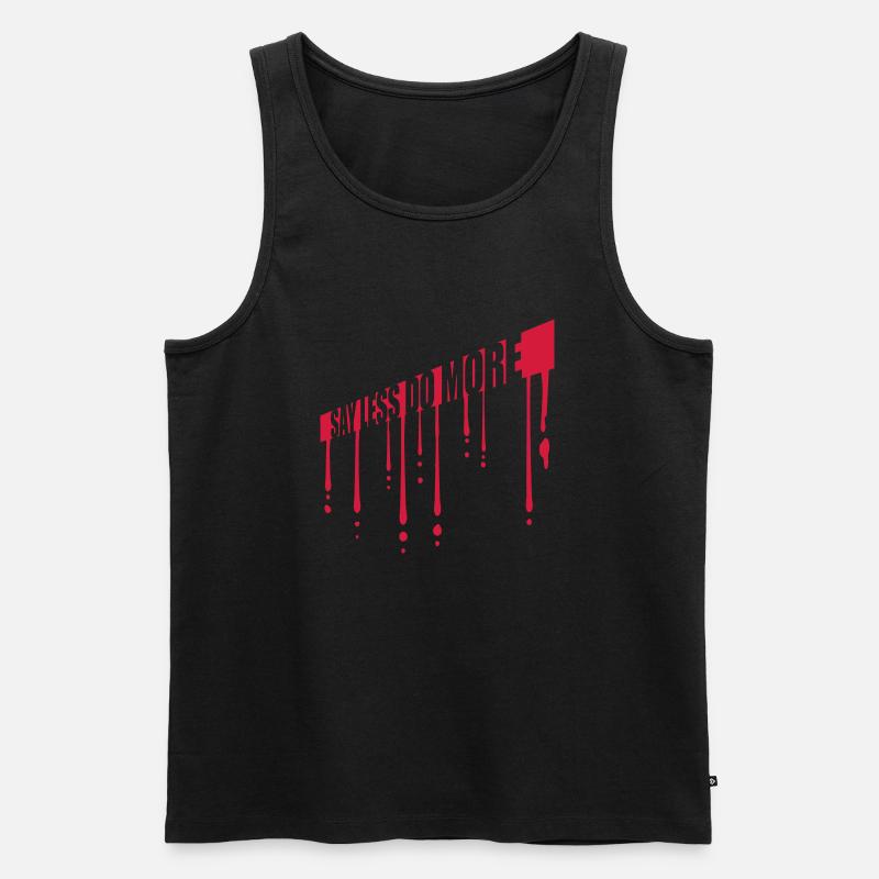 say less do more - Männer Premium Bio Tank Top - Schwarz
