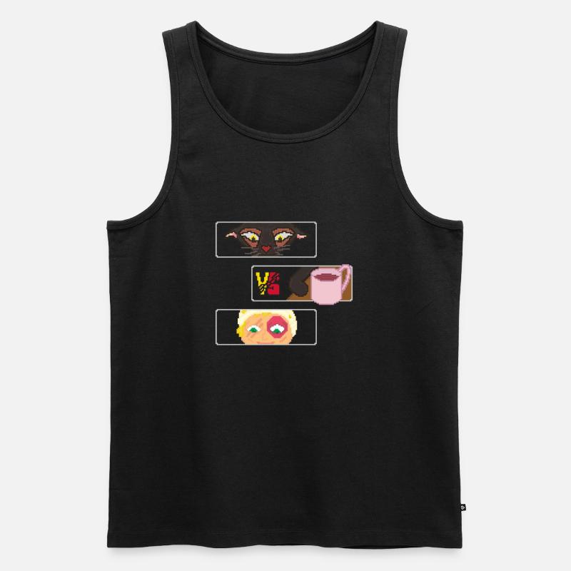 DIE NEUGIER - Männer Premium Bio Tank Top - Schwarz