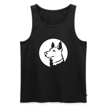 Hund Chien - Débardeur bio Premium Homme - noir - Devant - Michal (187cm)