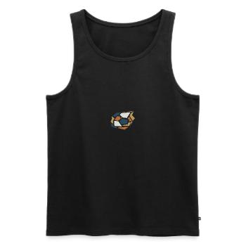 breaking Egg - small - Männer Premium Bio Tank Top - Schwarz - Vorne - AI Model Male 178 light (178cm)